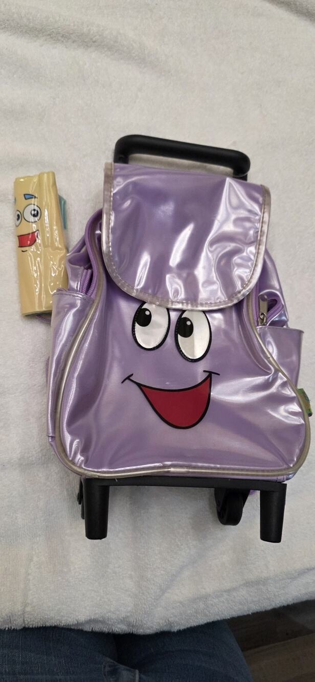 VINTAGE Dora The Explorer Mini Roller Backpack With Map